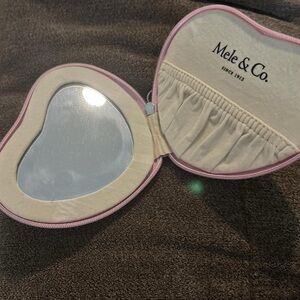 Mele & Co. Pink Heart Mirror